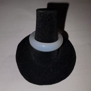 New Glass White Ring Band.